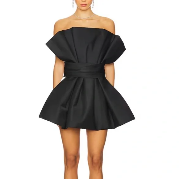 Retrofete Black Mini Dress - Picture 3 of 5